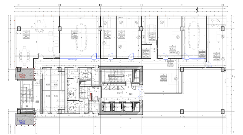 Leadership in workplace design, modern office layout showing transparency and collaboration